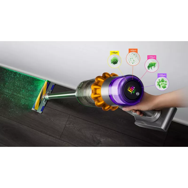 Dyson V15 Detect Absolute handheld vacuum Nickel, Yellow 446986-01