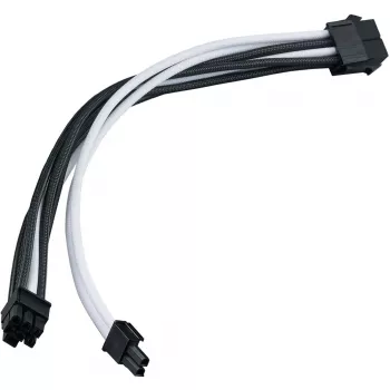 Power extension cable SILVERSTONE PP07E 8‑pin PCIe 30 cm (black/white)