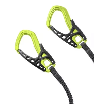 Fall arrest lanyard Edelrid CABLE COMFORT TRI — black/green, 532 g, min user weight 40 kg
