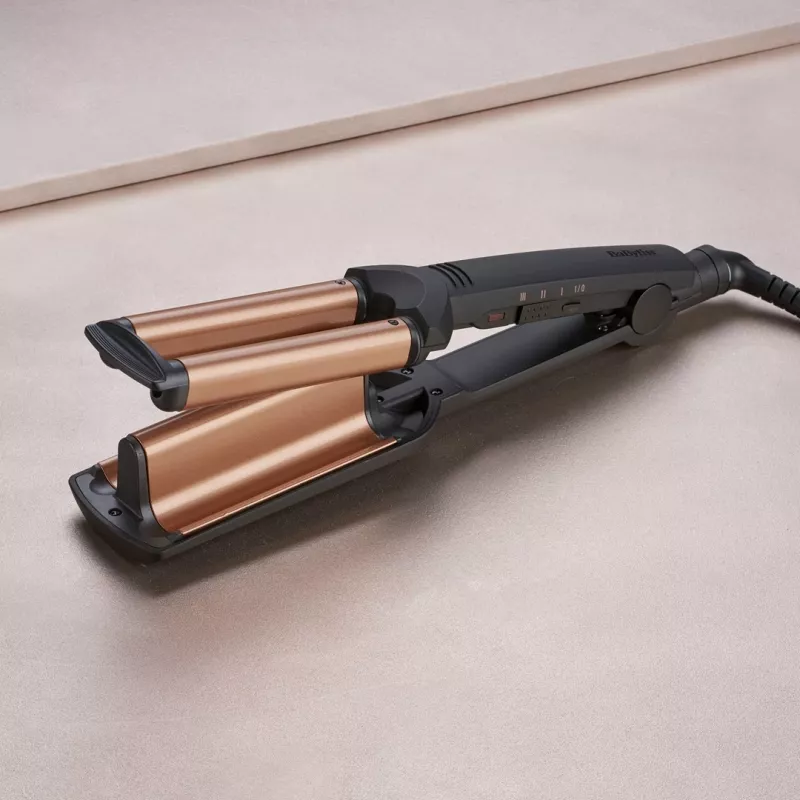 BaByliss Deep Waves Curling iron Warm Black, Orange 98.4 (2.5 m)