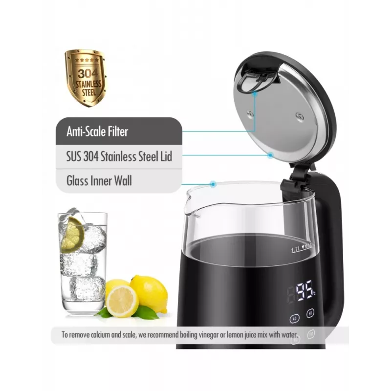 Electric kettle Forme FKG-4017 1.7L 2200W Black