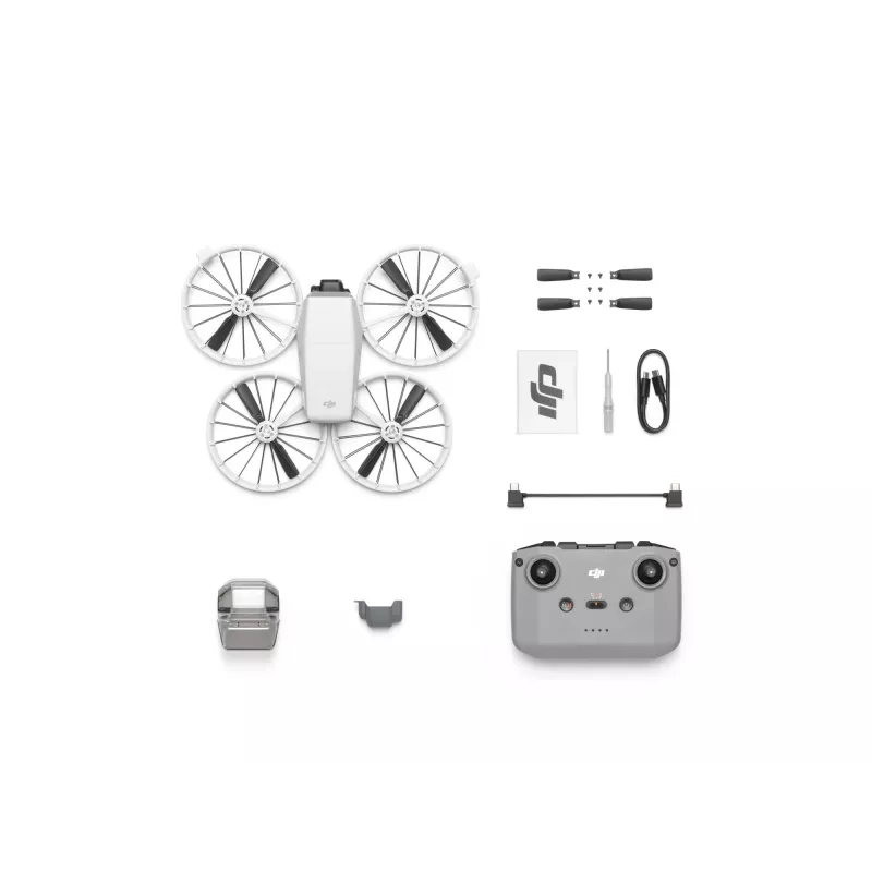 Drone DJI Flip 4 rotors, 48 MP camera, 3840×2160 video, 3110 mAh battery, Black/White