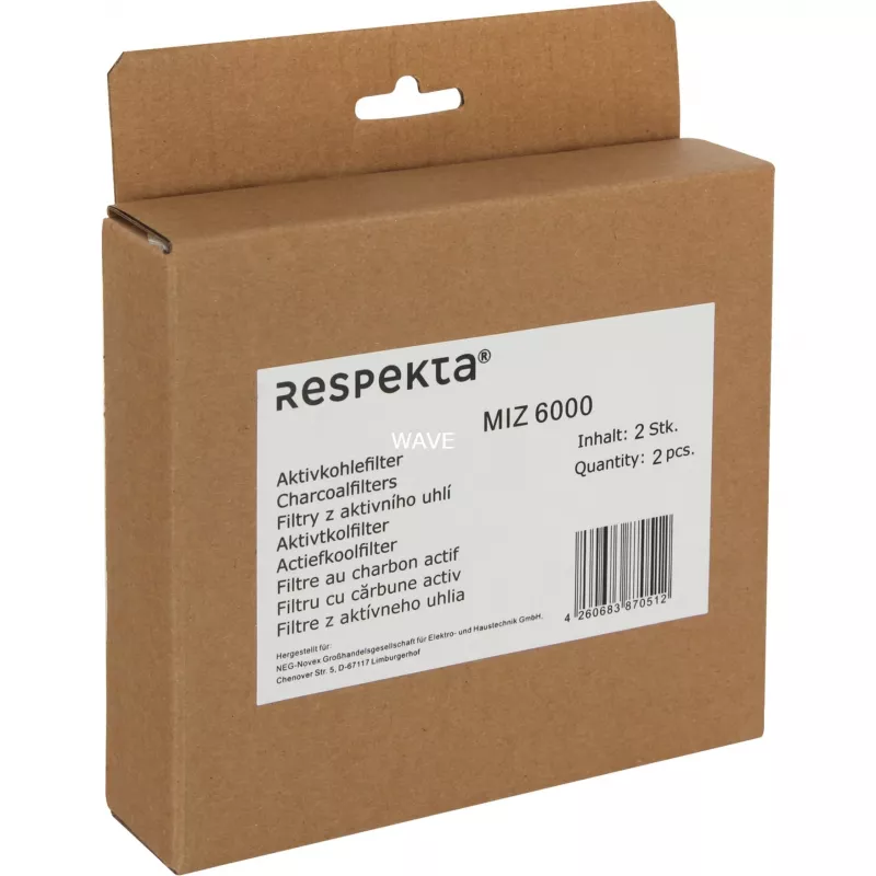 Activated Carbon Filter Pack for Respekta MIZ 6000 — 2 replacement filters