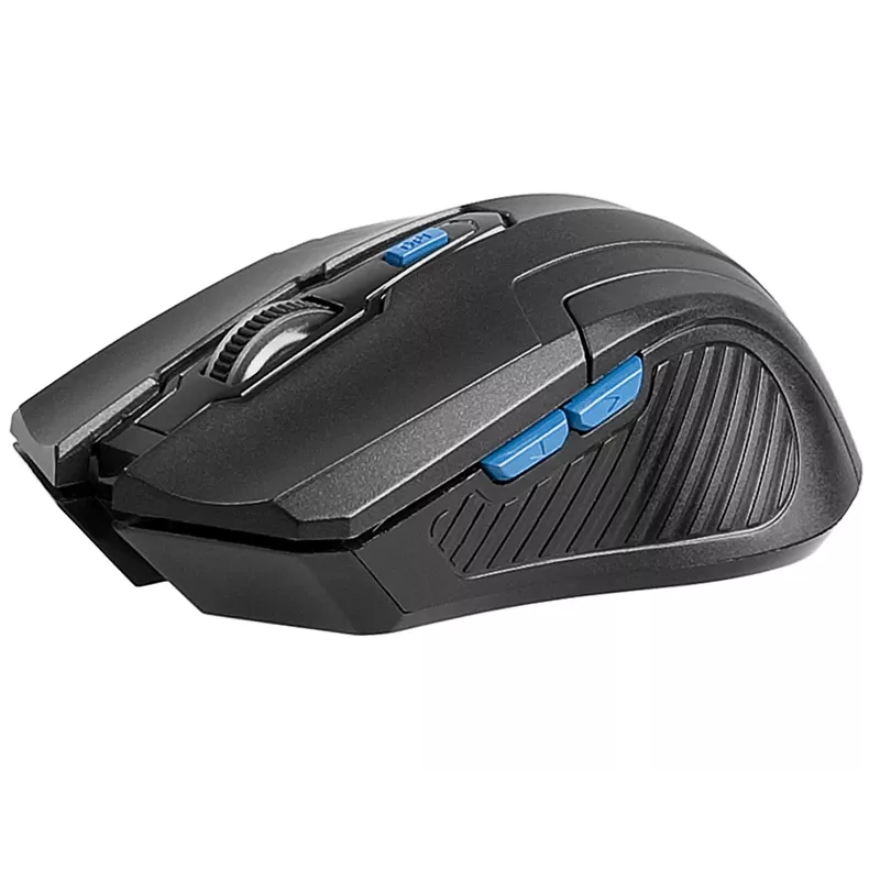 Tracer Fairy - optical mouse - 6 Boutons - wireless - 2.4 GHz - receiver wireless USB - Black