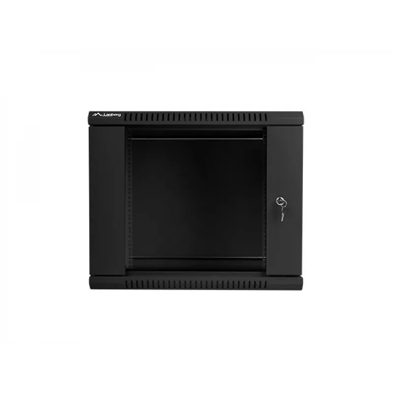 Lanberg WF01-6609-10B Wall-Mounted Rack Cabinet 9U 19 inch 600x600mm Black