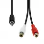 Audio cable ProXtend 3-pin XLR (male) to 2× RCA (female) M32XRCAF-002, unbalanced stereo, 0.2 m