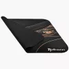 Floor Pad Arozzi Zona Square — Black/Gold, protective mat for chair and floor, square shape