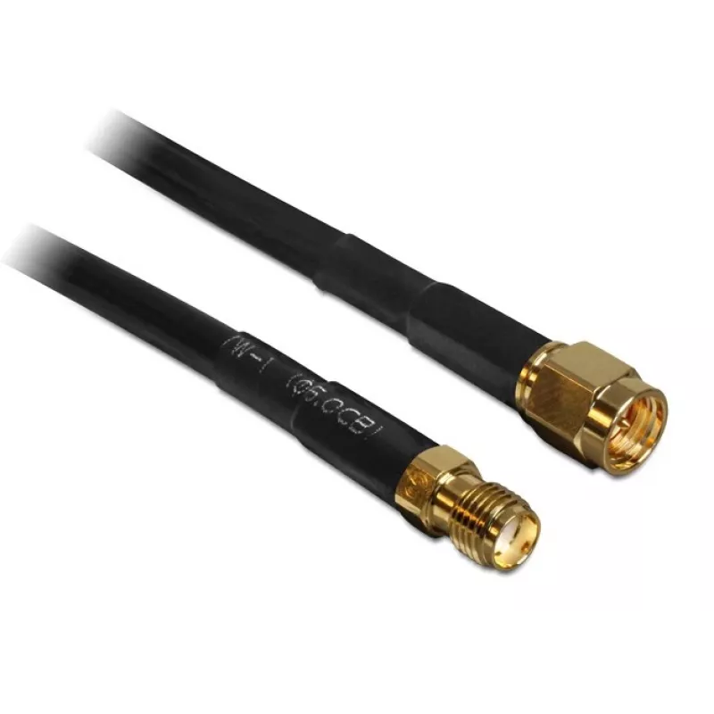 Coaxial Cable DeLOCK 10m SMA m/f CFD200 Black