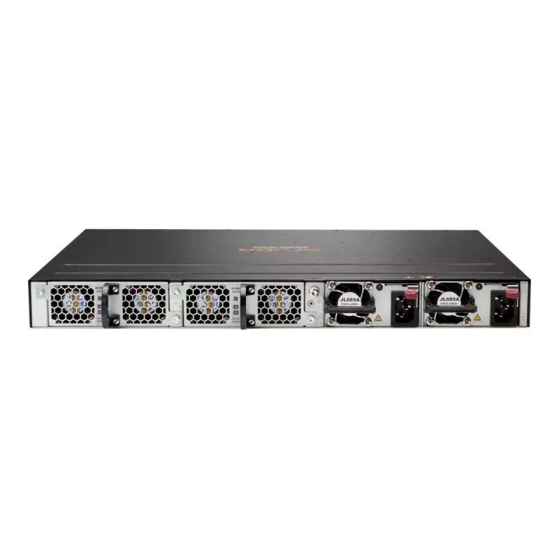 HPE Aruba 6300M - Switch - L3 - managed - 24 x 10/100/1000 + 4 x 1 Gigabit / 10 Gigabit / 25 Gigabit / 50 Gigabit SFP56 (Uplink / Stacking) - Front and Seite to Hinterseite - an Ra