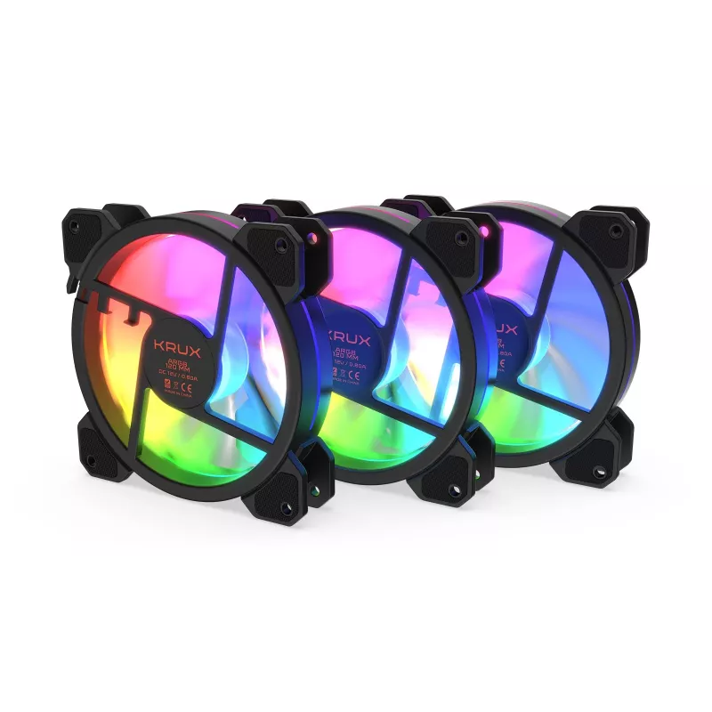 KRUX Lunar 120 ARGB 3-Pack Case Fans