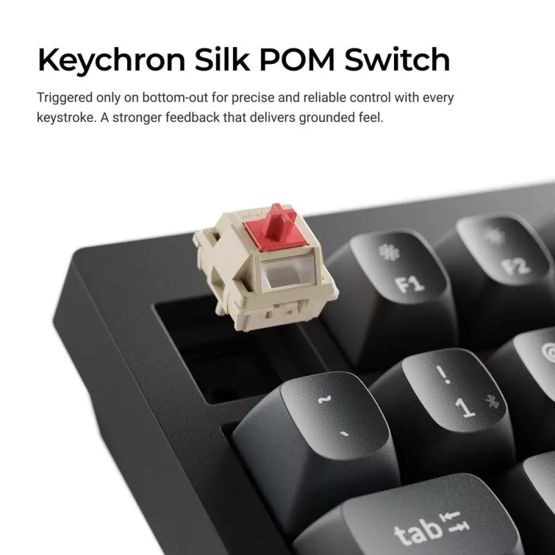 Mechanical 75% keyboard Keychron V1 Ultra 8K — QWERTY, Bluetooth & Wired, RGB, Black