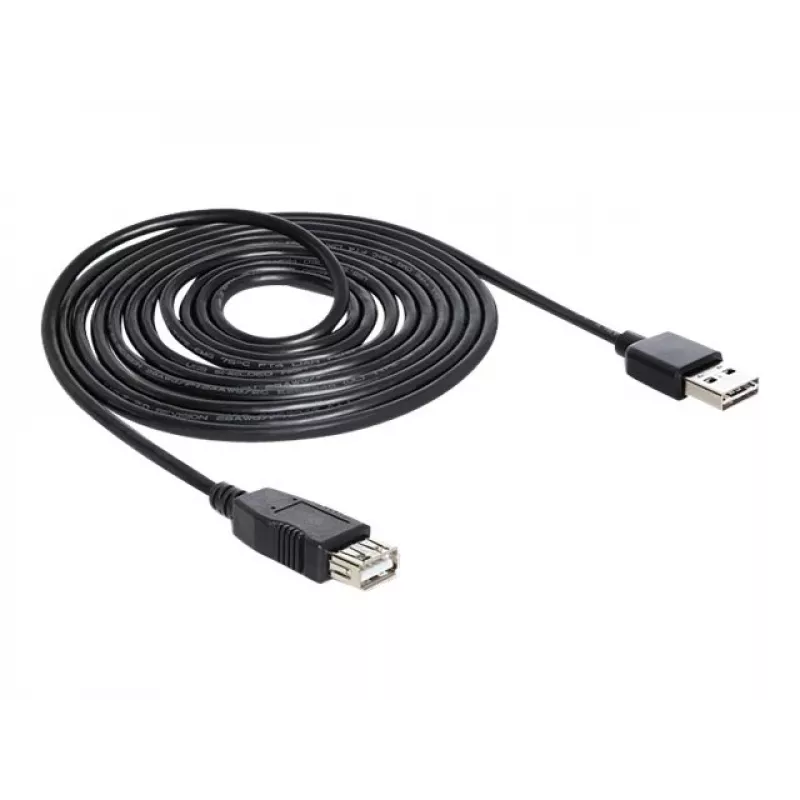 USB Cable DeLOCK EASY-USB 2.0-A 5m Black