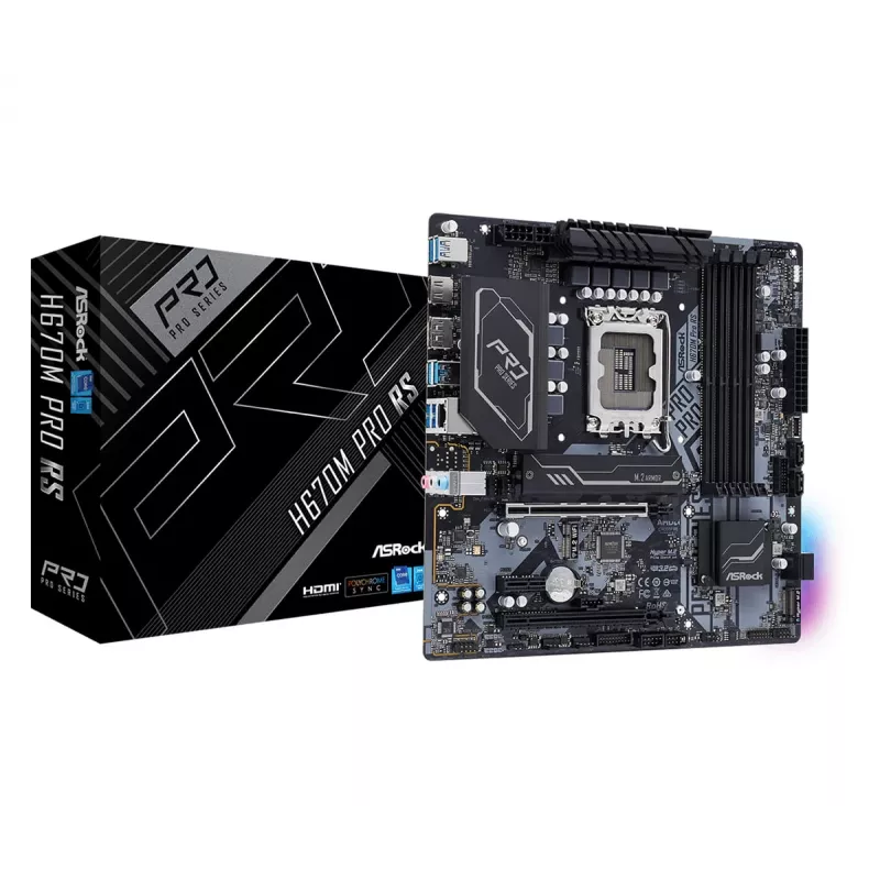 Motherboard ASRock H670M Pro RS Intel H670 LGA 1700 micro ATX