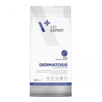 VET EXPERT Veterinary Diet Dermatosis Dog Salmon & Potato - dry dog food - 12 kg