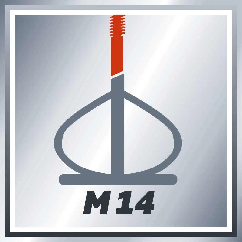 Einhell TE-MX 1600-2 CE - Mörtel - Farbe - Pulver - Schwarz - Rot - M14 - Ergonomisch - 750 RPM - 1600 W