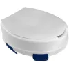 Toilet seat riser REHA FUND RF-871/11 11 cm height, removable flapper, white, max load 150 kg