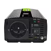Green Cell Voltage Converter PowerInverter LCD 12 V 500W/1000W Car Inverter with display - pure sine wave power adapter/inverter Auto Black