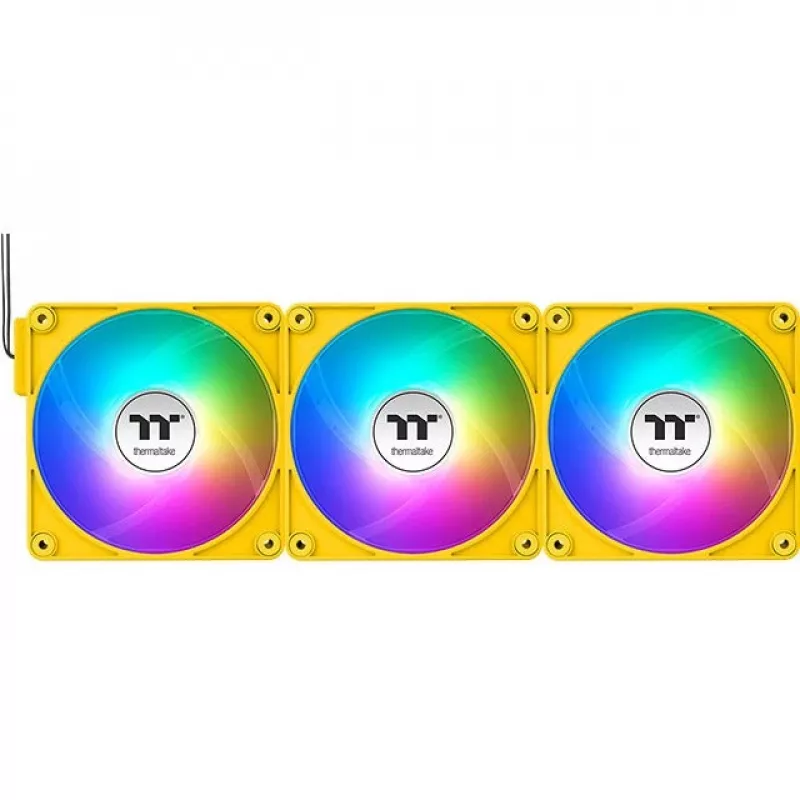 Thermaltake CT120 EX Reverse ARGB 120mm Case Fan 3-Pack Yellow