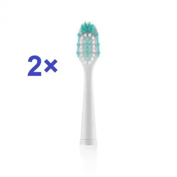 Toothbrush head ETA ETA070990200, 2 pcs, medium bristles, turquoise/white