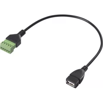Renkforce USB 2.0 Adapter Cable[1x 2.0 Socket A - 1x Clamp Connection] RF-6443968 30 cm (RF-6443968)
