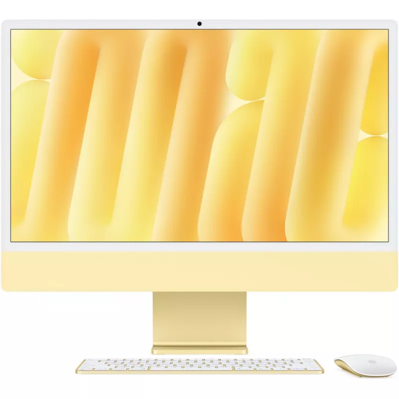 iMac Z1EL 59.62cm 23.5Zoll standard glass M4 10C CPU/10C GPU/16C N.E. 16GB 512GB SSD Gbit Eth MM NumKey TID DE Yellow