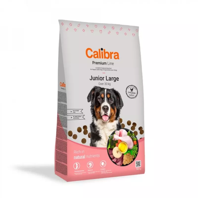 CALIBRA Premium Line Junior Large Chicken - dry dog food - 12kg