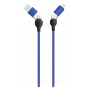 USB cable 2GO 797368 1.2 m USB A/USB C USB C/Lightning Black Blue
