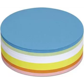 Maul Moderation Cards 6394799 Circle Ø 13,5 cm White, Yellow, Orange, Red, Green, Blue, 250St (6394799)