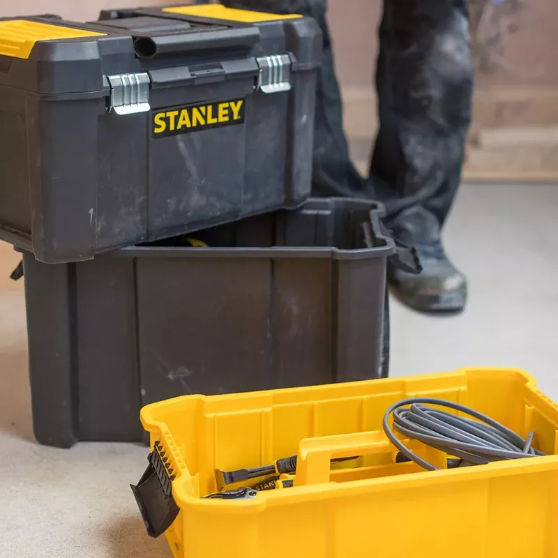 Stanley Essential Tool hard case Plastic Grey, Yellow