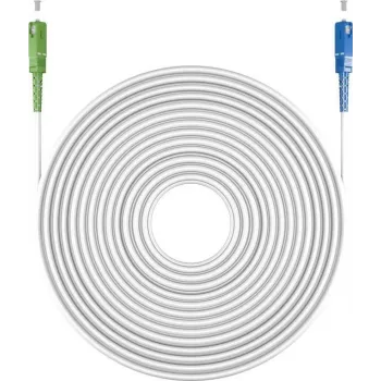 Goobay 59623 Fibre Optic Cable 15 m SC/UPC SC/APC FTTH OS2 White (59623)