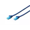 Patch cord U/UTP Cat.5e PVC 0,5m blue