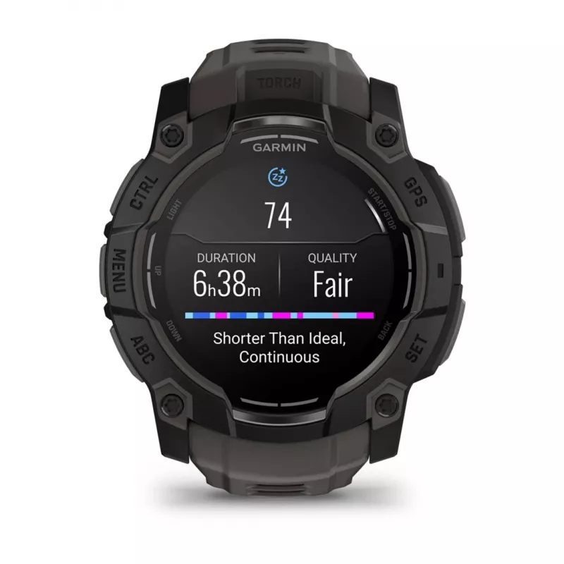 Garmin Instinct 3 AMOLED 3.3 cm (1.3) 50 mm Digital 416 x 416 pixels Touchscreen Black GPS (satellite)