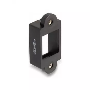 DeLOCK Keystone Holder Snap-in Frame Black 18mm x 40mm x 10mm