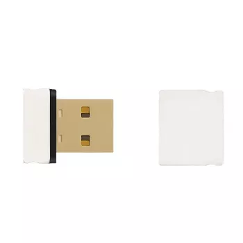 Qoltec - Network Adapter - USB 2.0 - 802.11b/g/n - White