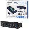 LogiLink USB 3.0 hub, 7-port 5.25 internal, with fast charging port - Hub - 6 x SuperSpeed USB 3.0 + 1 x SuperSpeed USB 3.0 (laden)