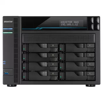 Asustor AS6508T NAS Tower Intel Atom® C3538 8 GB DDR4 0 TB ADM Black
