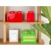 LEGO Brick 4 Red Transparent – 4x2 stud transparent red building brick