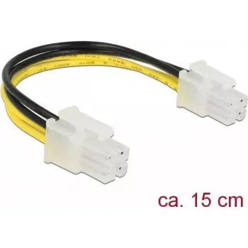 Internal power cable DeLOCK 85450 0.15 m Male to Male