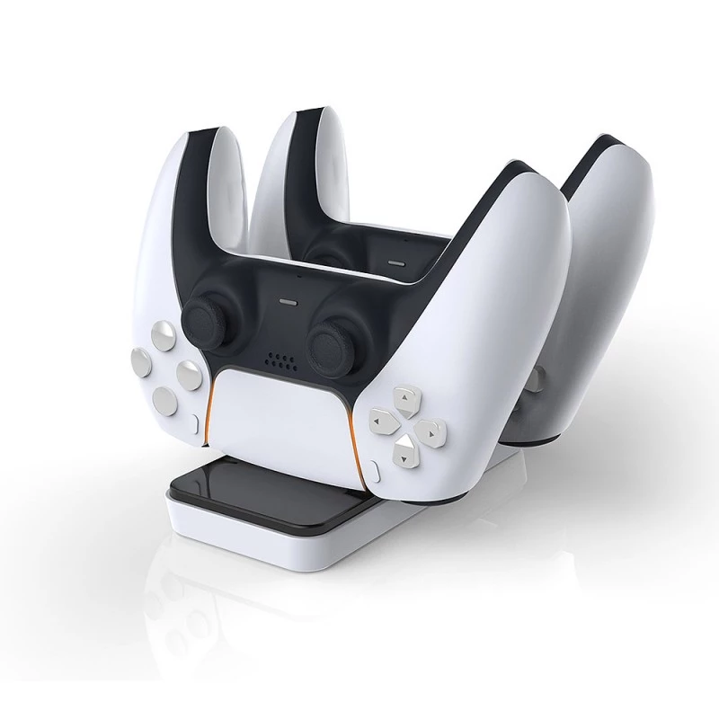 Charging Dock SUBSONIC SA5608 for PlayStation 5 controllers with dual fast-charge bays and LED indicators