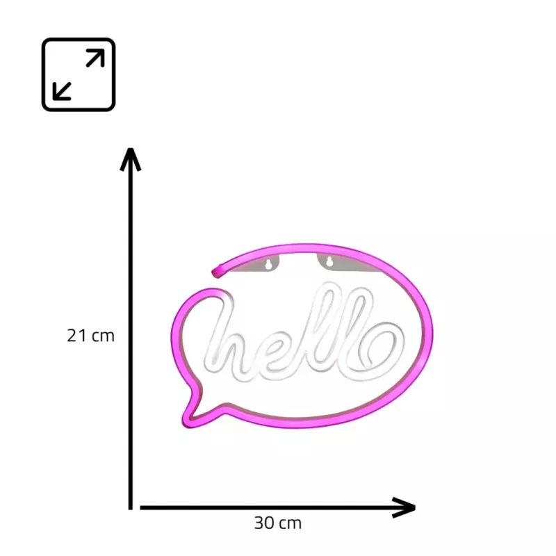 Decorative neon lights MANTA SNL08PKT Pink/White – flexible LED strip lighting, low-voltage decorative accent