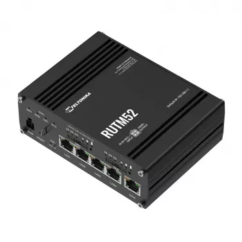 5G Router Teltonika RUTM52, 5x GbE, Dual SIM, eSIM, Wi-Fi 5