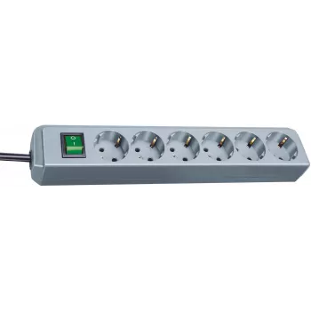Brennenstuhl Eco-Line Power Strip 6-way (Silver) (1159540015)