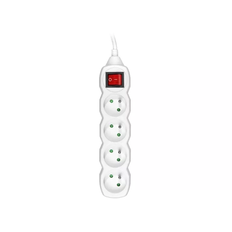PowerWatch 3 m (4 socket) white with power switch