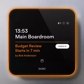 Evoko Liso Room Manager digital door sign 20,30cm (8) touch (ERM2001)