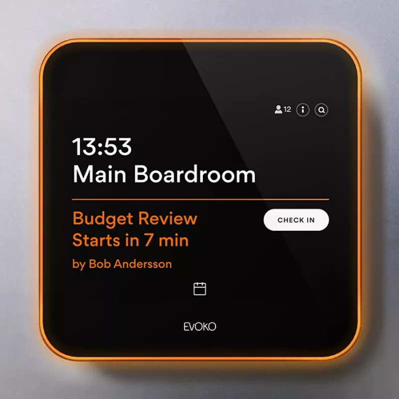 Evoko Liso Room Manager digital door sign 20,30cm (8) touch (ERM2001)