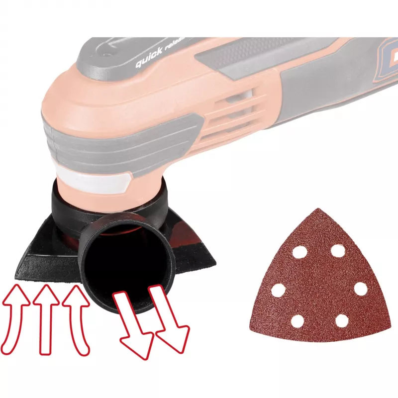 Multi-tool Einhell TE-MG 350 EQ 350 W Black Red Oscillation Angle 3°