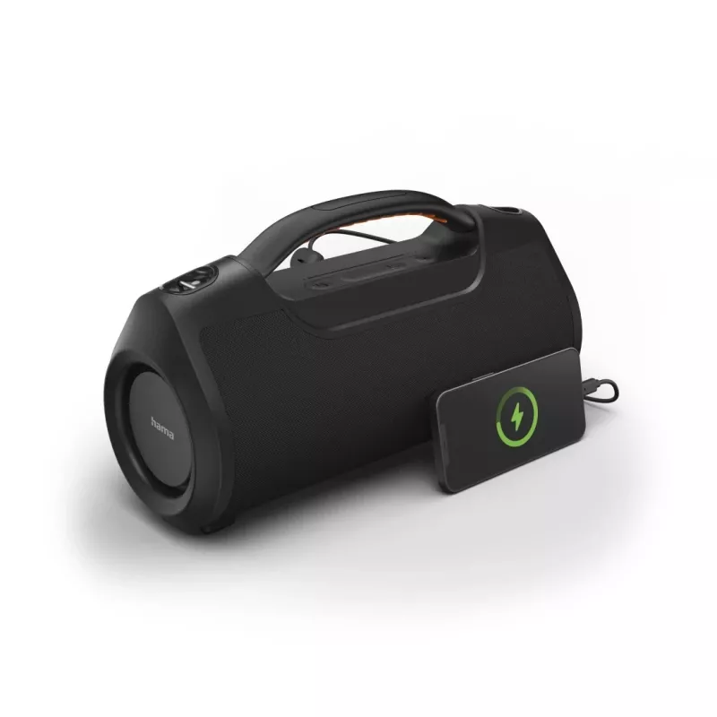 Soundbar HAMA Soundbarrel 2.0 black Bluetooth wireless — compact 2.0 channel