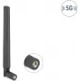 Omni-directional 3.3–5.0 GHz Antenna DELOCK SMA plug 4.7 dBi with tilt joint black