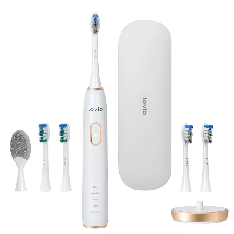 LOVIO_Home SonicProtect PRO Electric Toothbrush White LVTB124WH
