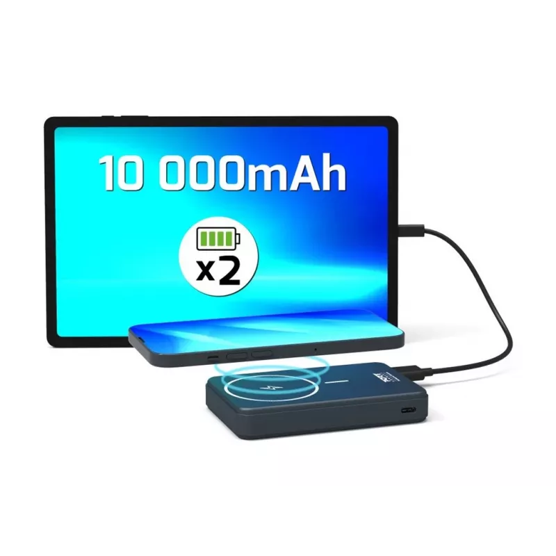 Power Bank Port Designs 907005 10000 mAh Wireless Charging Black